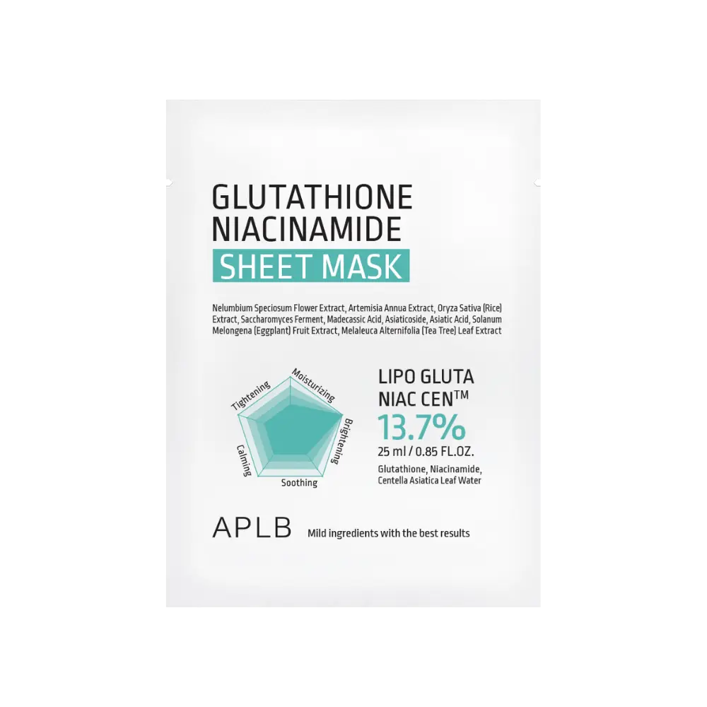 APLB Sheet Mask Glutathione Niacinamide 25ml